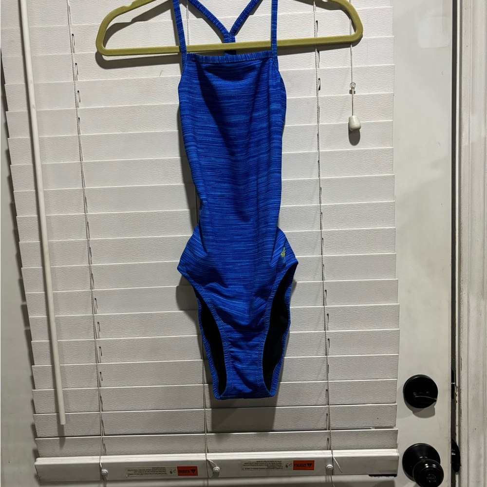 Speedo Blue Racerback One Piece Swimsuit